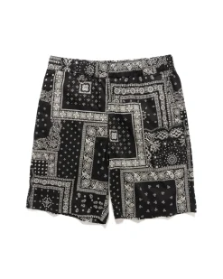 Sophnet. Bandana Easy Shorts Black>Men Shorts