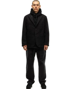 Engineered Garments Bedford Jacket Cotton Moleskin Black>Men Outerwear