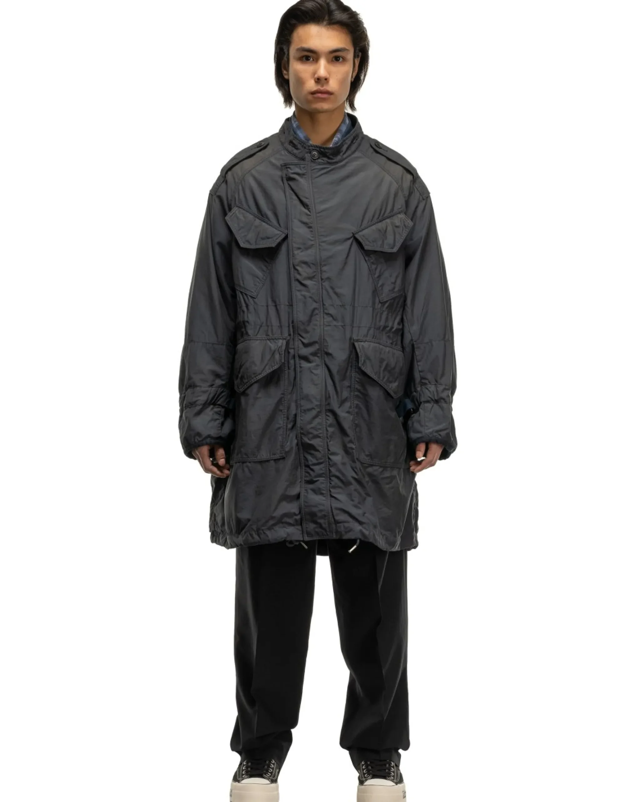 visvim Bega Combat Coat Navy>Men Outerwear