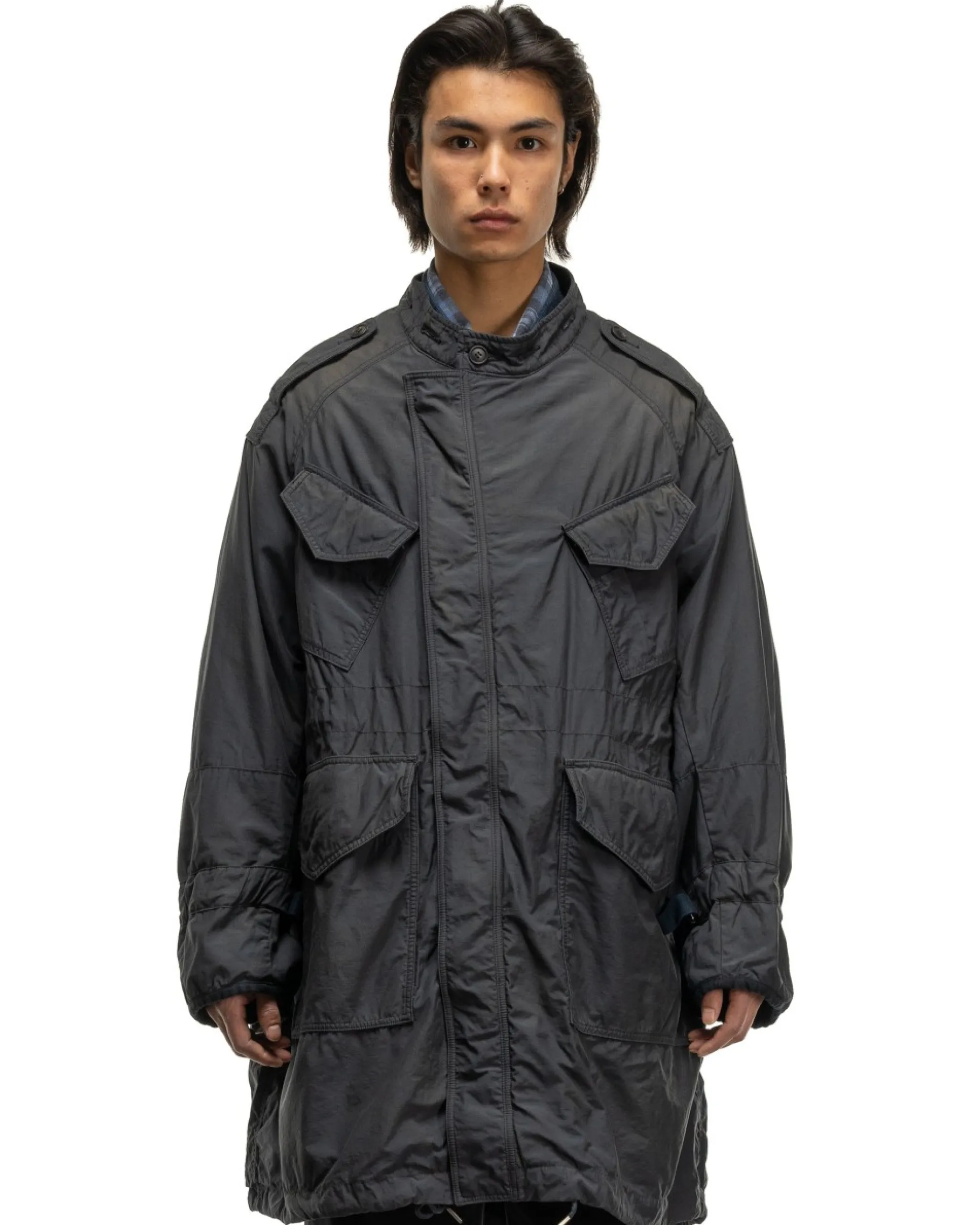visvim Bega Combat Coat Navy>Men Outerwear