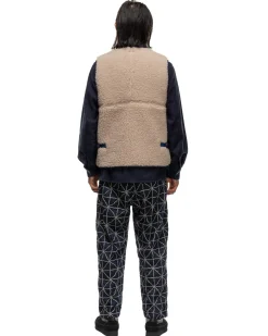 KAPITAL Bonding Fleece Beach Vest Ecru><noscript><img width=