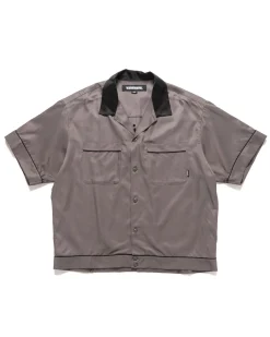 Neighborhood Bowling Shirt Ss Grey>Men Shirts