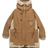 sacai Carhartt Wip Canvas Parka Siberian Beige>Men Outerwear