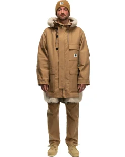sacai Carhartt Wip Canvas Parka Siberian Beige>Men Outerwear