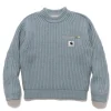 sacai Carhartt Wip Knit Pullover Detroit Light Blue>Men Sweaters