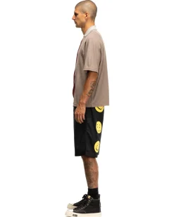 KAPITAL Combed Burberry Easy Shorts (Rainbowy) Black X Yellow><noscript><img width=