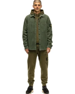 Stone Island Cotton Corduroy 400 Tc Overshirt Sage>Men Shirts