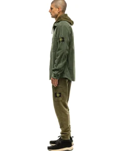 Stone Island Cotton Fleece Garment Dyed 1 Pocket Sweatpant Olive><noscript><img width=