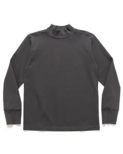 sacai Cotton Jersey High Neck L/S T-Shirt C/Gray>Men T-Shirts