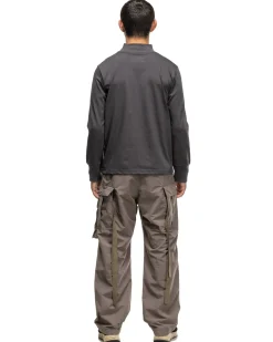 sacai Cotton Jersey High Neck L/S T-Shirt C/Gray><noscript><img width=