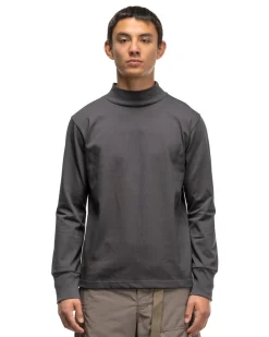 sacai Cotton Jersey High Neck L/S T-Shirt C/Gray><noscript><img width=