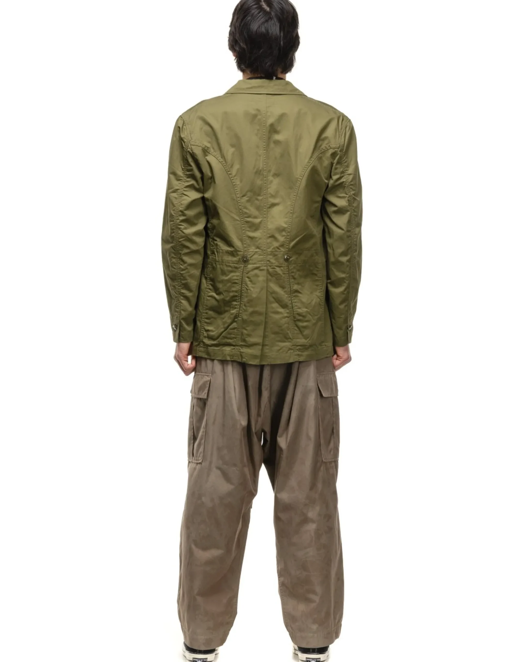 Kapital Cotton Linen Chino Cloth Randonneur Bike Jkt Khaki>Men Outerwear