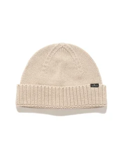 Stone Island Cotton Rib Yarn Beanie Dove Grey>Men Headwear