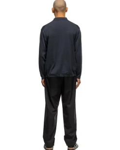 ATON Cotton Silk Cashmere Polo Sweater Navy><noscript><img width=