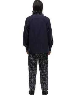 KAPITAL Cpo Cotton Wool Mopar Shirt Navy><noscript><img width=