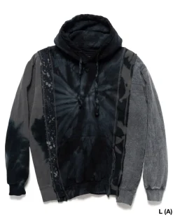 Needles 5 Cuts Hoody-B&W Mishmash><noscript><img width=