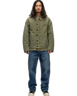 visvim Deckhand Light Jkt Olive>Men Outerwear