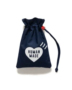 Human Made Drawstring Bag Indigo>Men Accessories