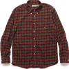 nonnative Dweller B.D. Shirt Cotton Tartan Check Red>Men Shirts