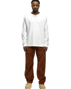 HAVEN Excel Relaxed Fit T-Shirt L/S-Siro Cotton Jersey White>Men T-Shirts