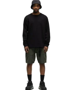 HAVEN Excel Relaxed Fit T-Shirt L/S-Siro Cotton Jersey Black>Men T-Shirts