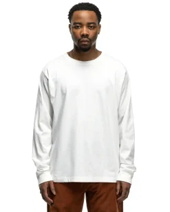 HAVEN Excel Relaxed Fit T-Shirt L/S-Siro Cotton Jersey White><noscript><img width=