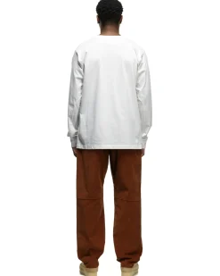 HAVEN Excel Relaxed Fit T-Shirt L/S-Siro Cotton Jersey White><noscript><img width=