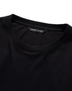 HAVEN Excel Relaxed Fit T-Shirt S/S-Siro Cotton Jersey Black><noscript><img width=