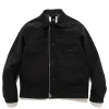 sacai Faux Suede Blouson Black>Men Outerwear