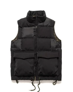 sacai Faux Suede Mix Vest Black>Men Outerwear