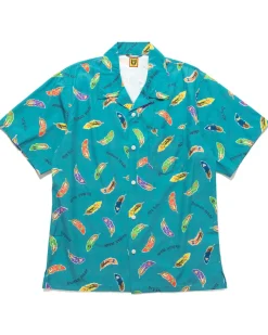 Human Made Feather Aloha Shirt Blue>Men Shirts