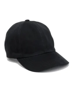 HAVEN Field Cap-Duca Visconti Emerized Cotton Twill Black>Men Headwear