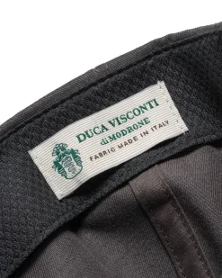 HAVEN Field Cap-Duca Visconti Emerized Cotton Twill Charcoal><noscript><img width=