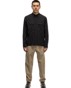 Veilance Field Ls Shirt Black>Men Shirts