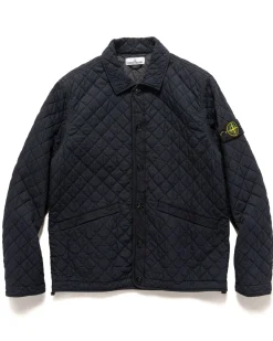 Stone Island 50 Fili Quilted-Tc Jacket Navy Blue>Men Outerwear