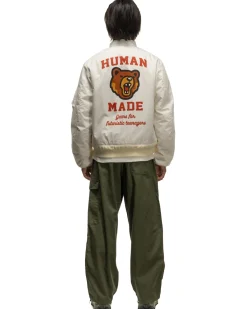 Human Made Flight Jacket White>Men Outerwear