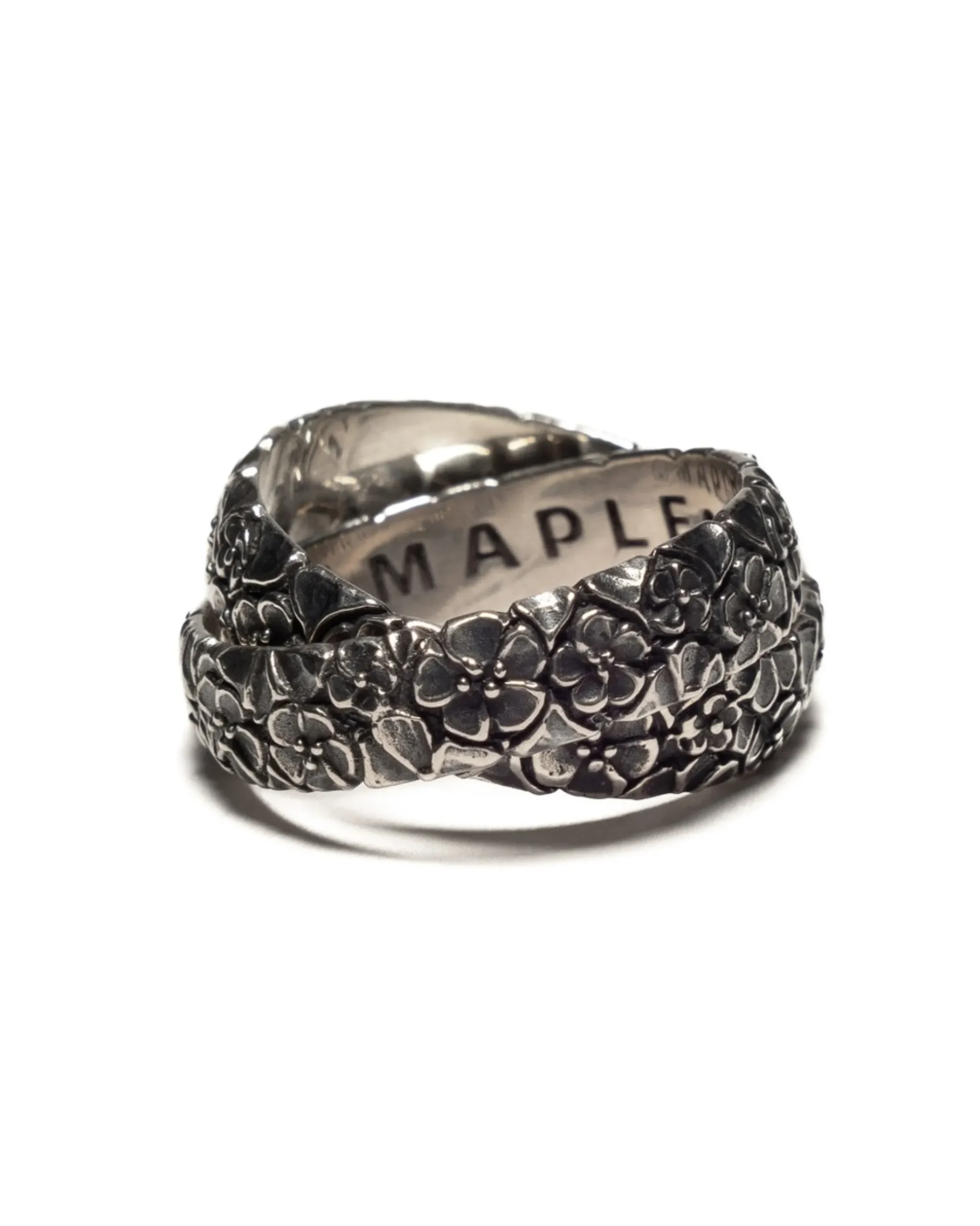 MAPLE Floral Linked Ring Silver 925>Men Accessories