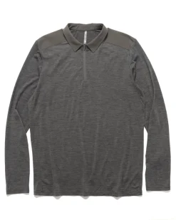 Veilance Frame Ls Polo Shade Heather>Men Shirts