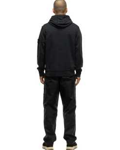 Stone Island Garment Dyed Cotton Fleece Hoodie Navy Blue><noscript><img width=