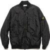 Stone Island Garment Dyed Crinkle Reps Recycled Nylon With Primaloft-Tc Jacket Black>Men Outerwear