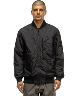 Stone Island Garment Dyed Crinkle Reps Recycled Nylon With Primaloft-Tc Jacket Black><noscript><img width=