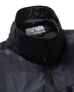 Stone Island Garment Dyed Crinkle Reps Recycled Nylon Overshirt Navy Blue><noscript><img width=