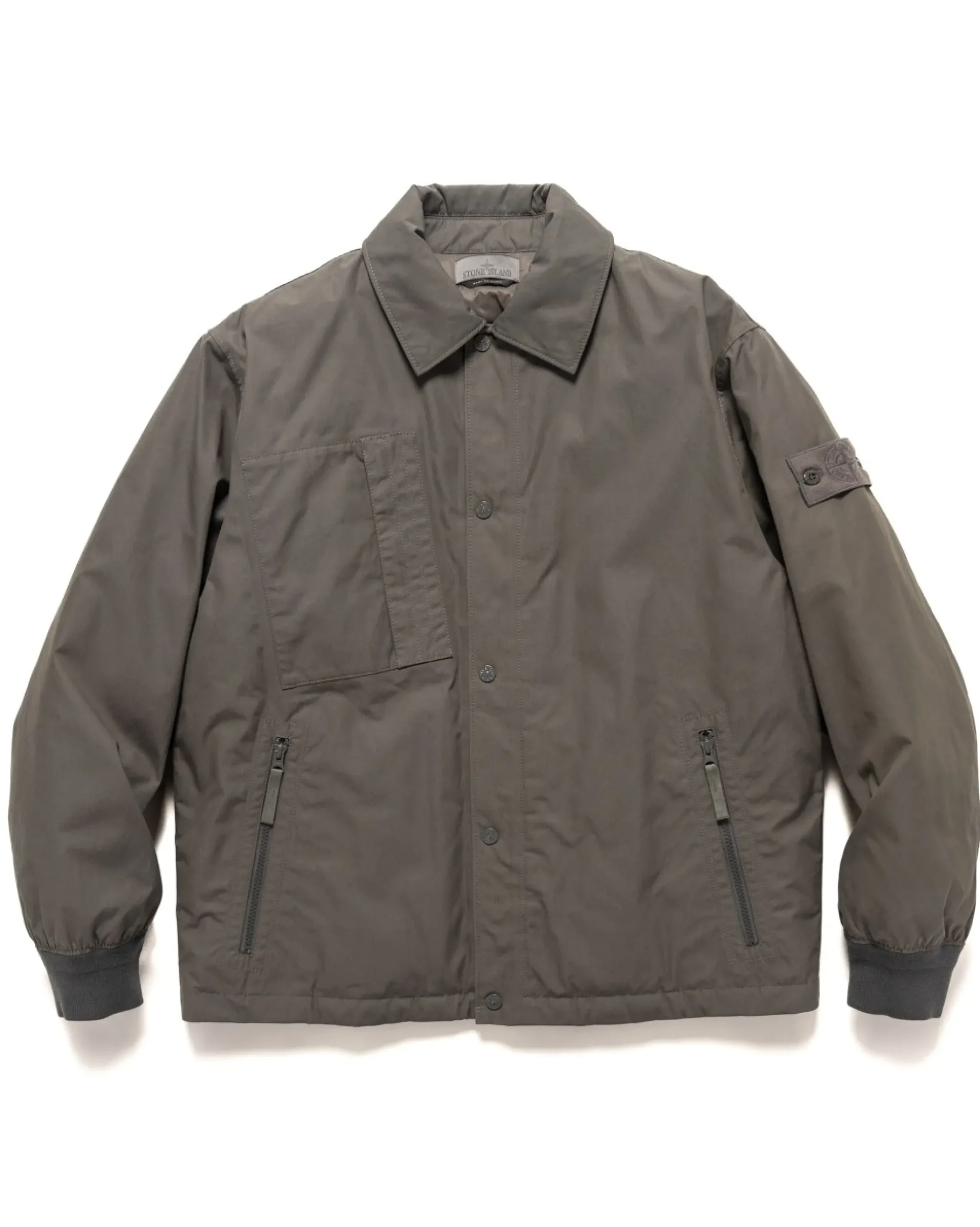 Stone Island Ghost Piece O-Ventile Down Jacket Dark Grey>Men Outerwear