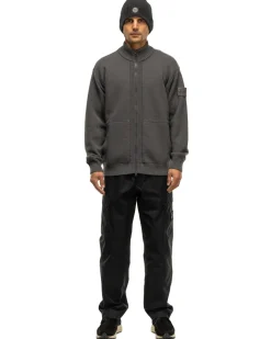 Stone Island Ghost Piece Wool Zip Sweater Dark Grey>Men Sweaters