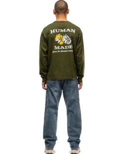 Human Made Graphic L/S T-Shirt #1 Olive Drab><noscript><img width=