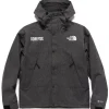 The North Face Gtx Mountain Jacket Black Denim>Men Outerwear