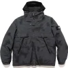 Stone Island Hand Colouring On David-Tc Down Jacket Lead Grey>Men Outerwear