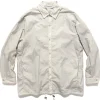 ATON Hand Dyed Nylon Shirt Jacket Gray>Men Outerwear