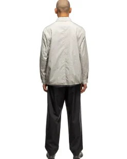 ATON Hand Dyed Nylon Shirt Jacket Gray><noscript><img width=