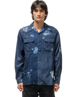 KAPITAL Idg Patchwork Nora-Dot Board Shirt Idg><noscript><img width=